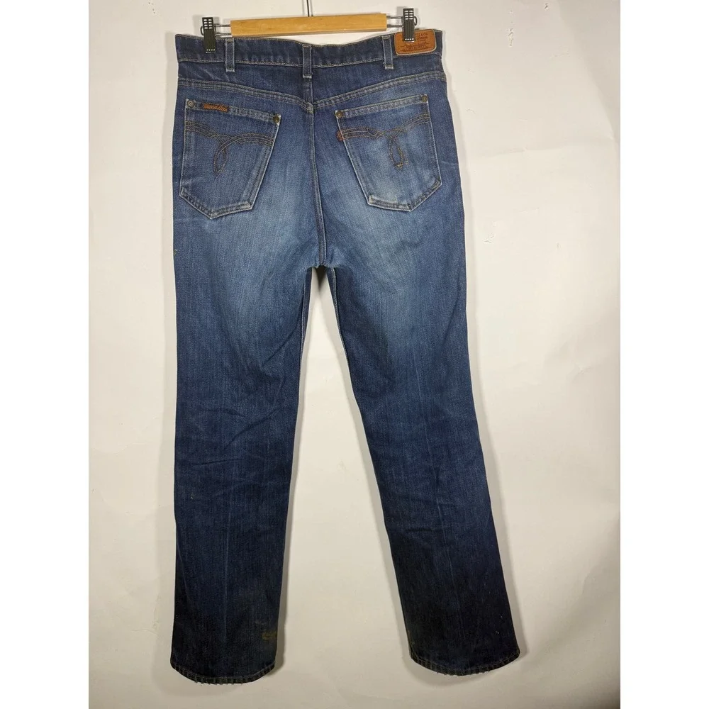 Vintage Levi's Movin On Blue Jeans Mens 32x32 Straight Leg Denim Medium Wash